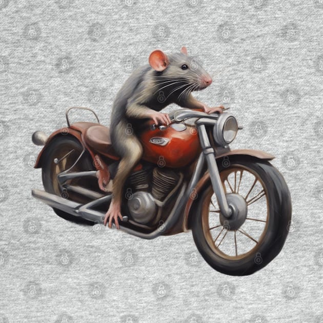 Rat on Bike by CS77